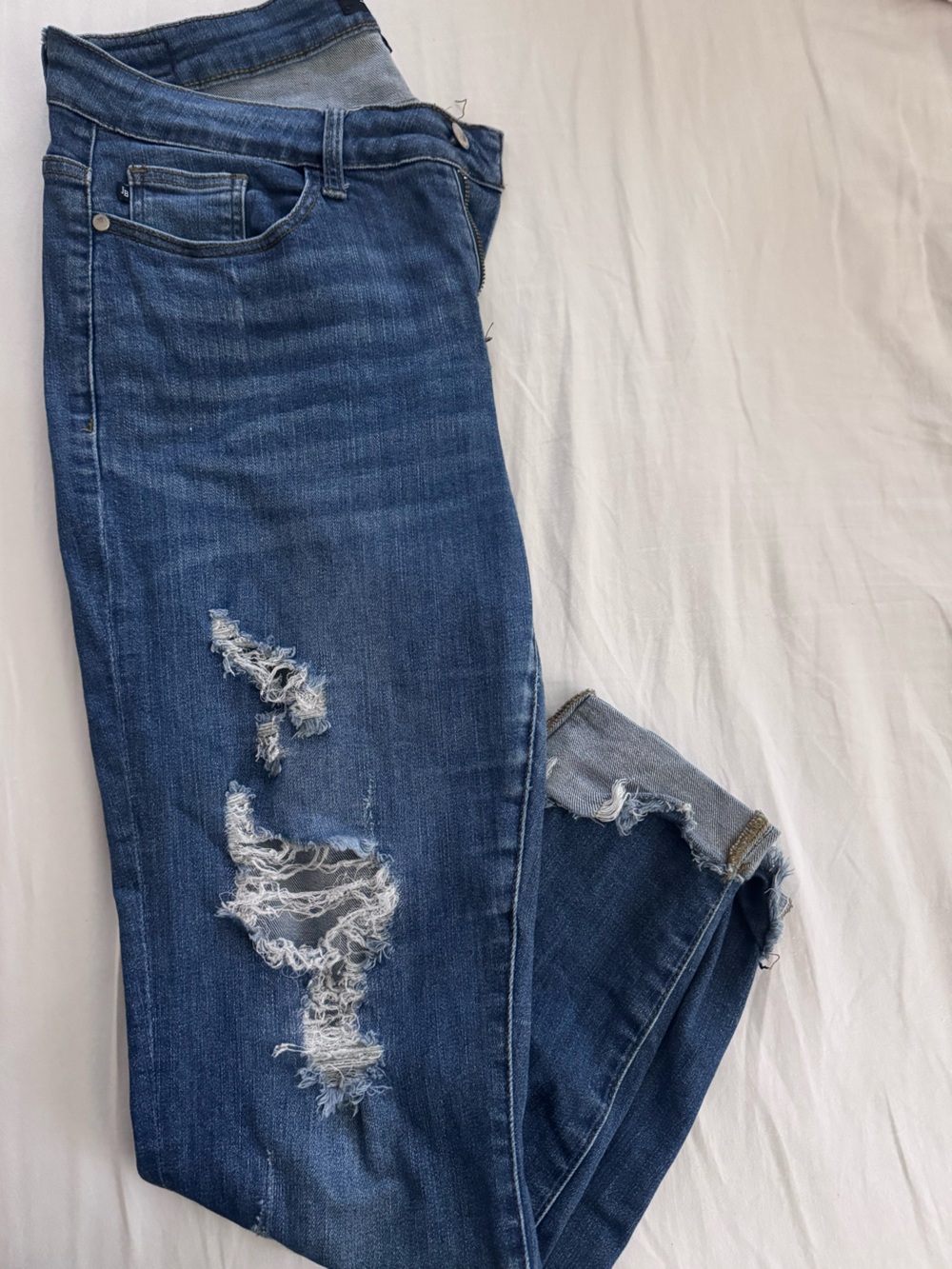 Judy Blue Distressed Skinny Jeans 14w